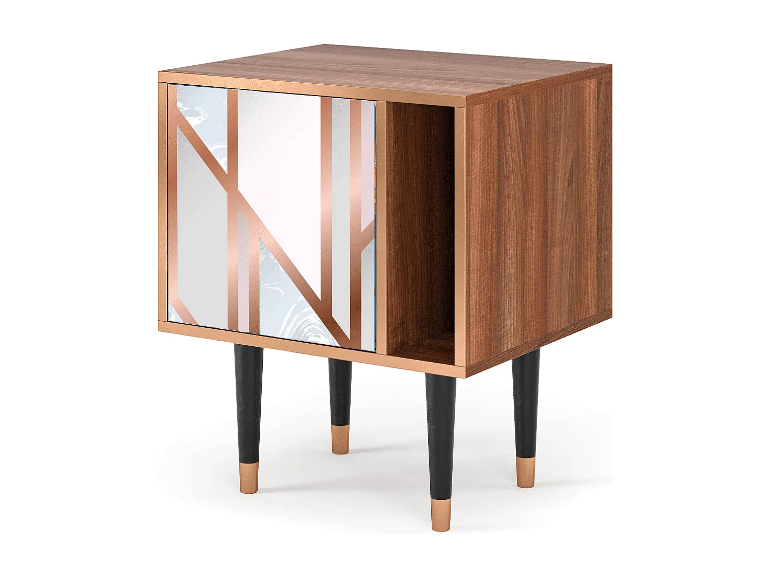 Table de nuit - 57х69х48 cm - S2 - Champagne Story, Noyer