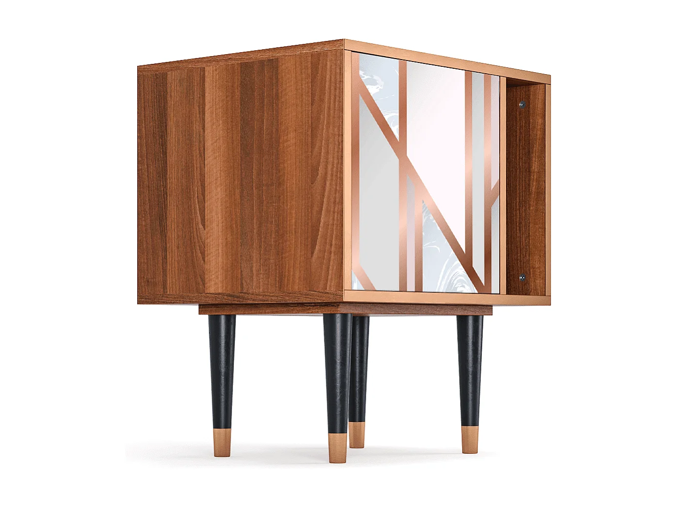 Table de nuit - 57х69х48 cm - S2 - Champagne Story, Noyer