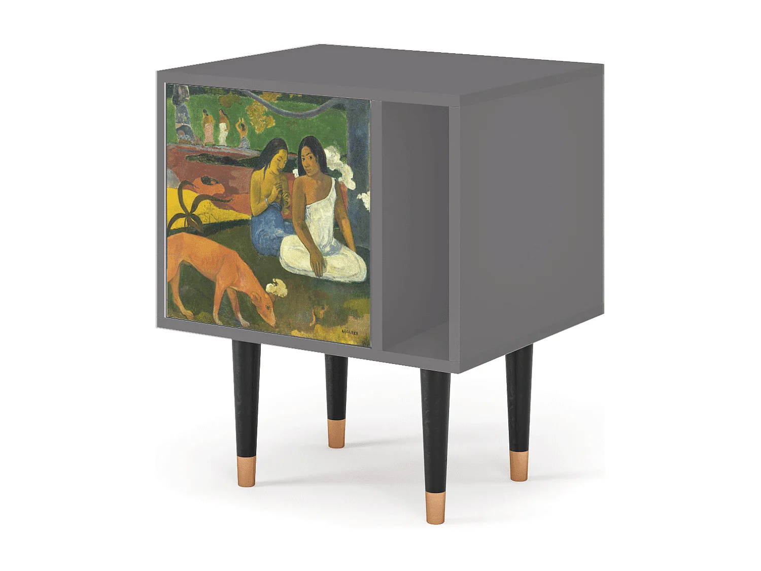 Stolik nocny - 57х69х48 cm - S2 - Arearea , Szary