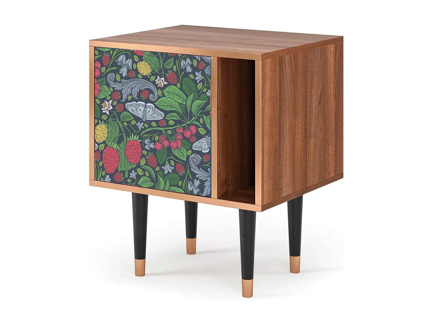 Nachtkastje - 57х69х48 cm - S2 - Alice in Wonderland, Walnoot