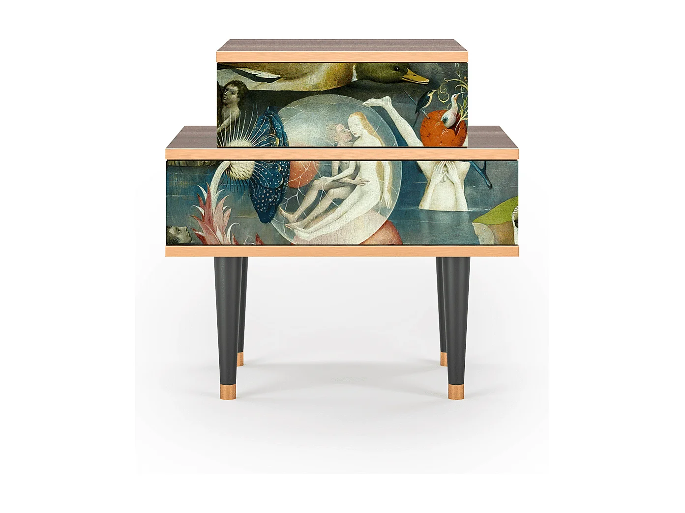 Criado-mudo - 58х58х41 cm - NS1 - The Garden Of by Bosch, Nogueira