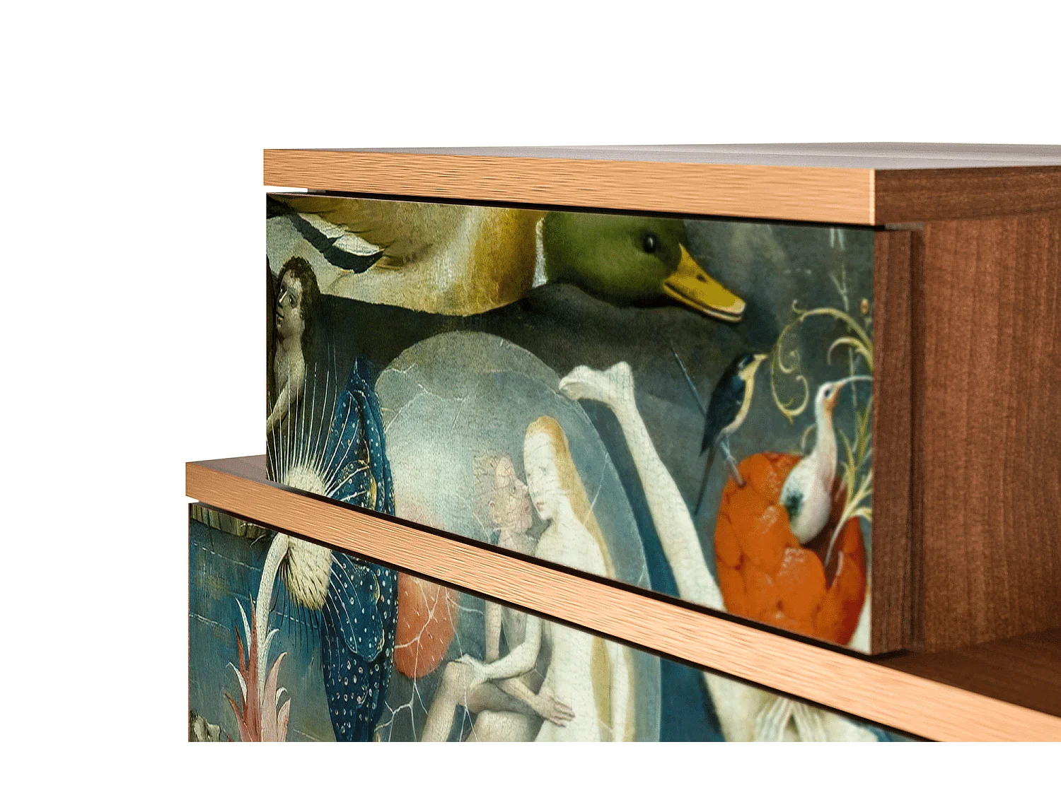 Criado-mudo - 58х58х41 cm - NS1 - The Garden Of by Bosch, Nogueira