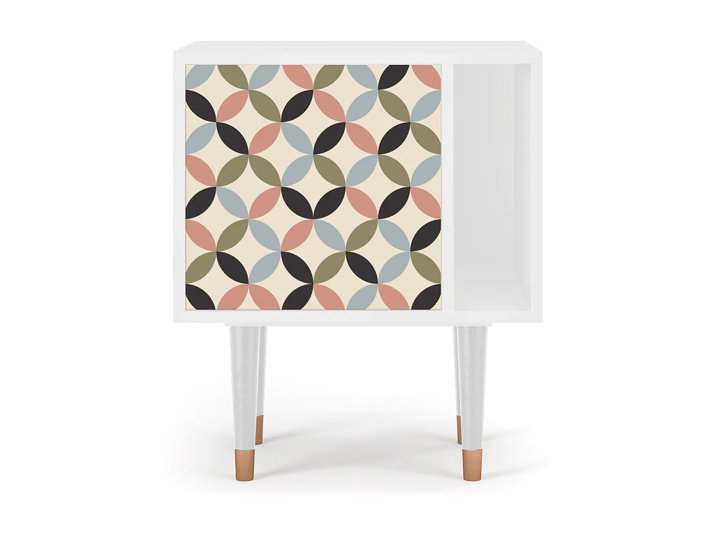 Nachtkastje - 57х69х48 cm - S2 - Butterfly Effect, Wit