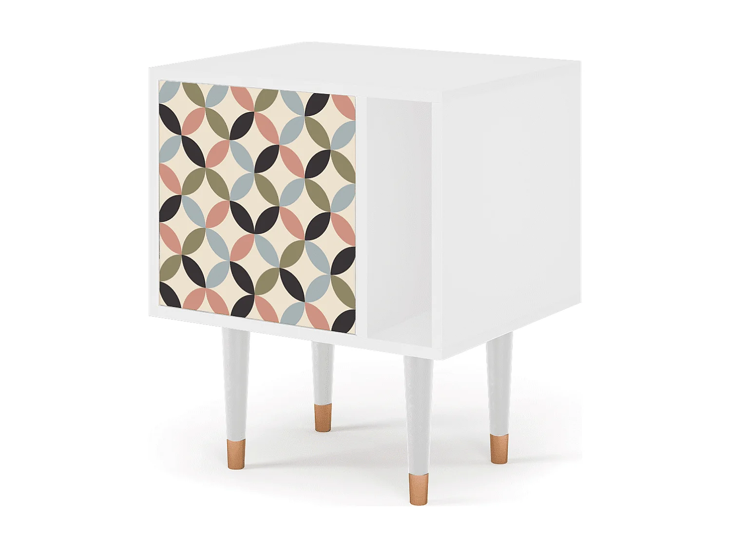 Nachtkastje - 57х69х48 cm - S2 - Butterfly Effect, Wit