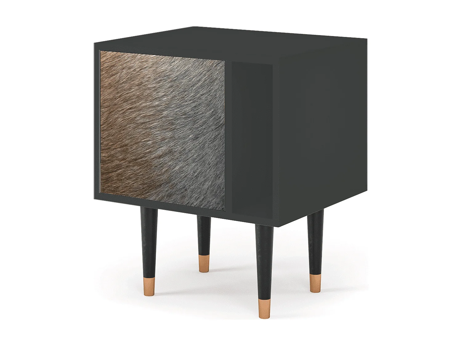 Table de nuit - 57х69х48 cm - S2 - Peanut Hair, Anthracite