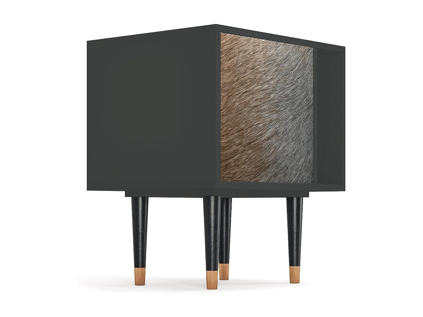 Table de nuit - 57х69х48 cm - S2 - Peanut Hair, Anthracite