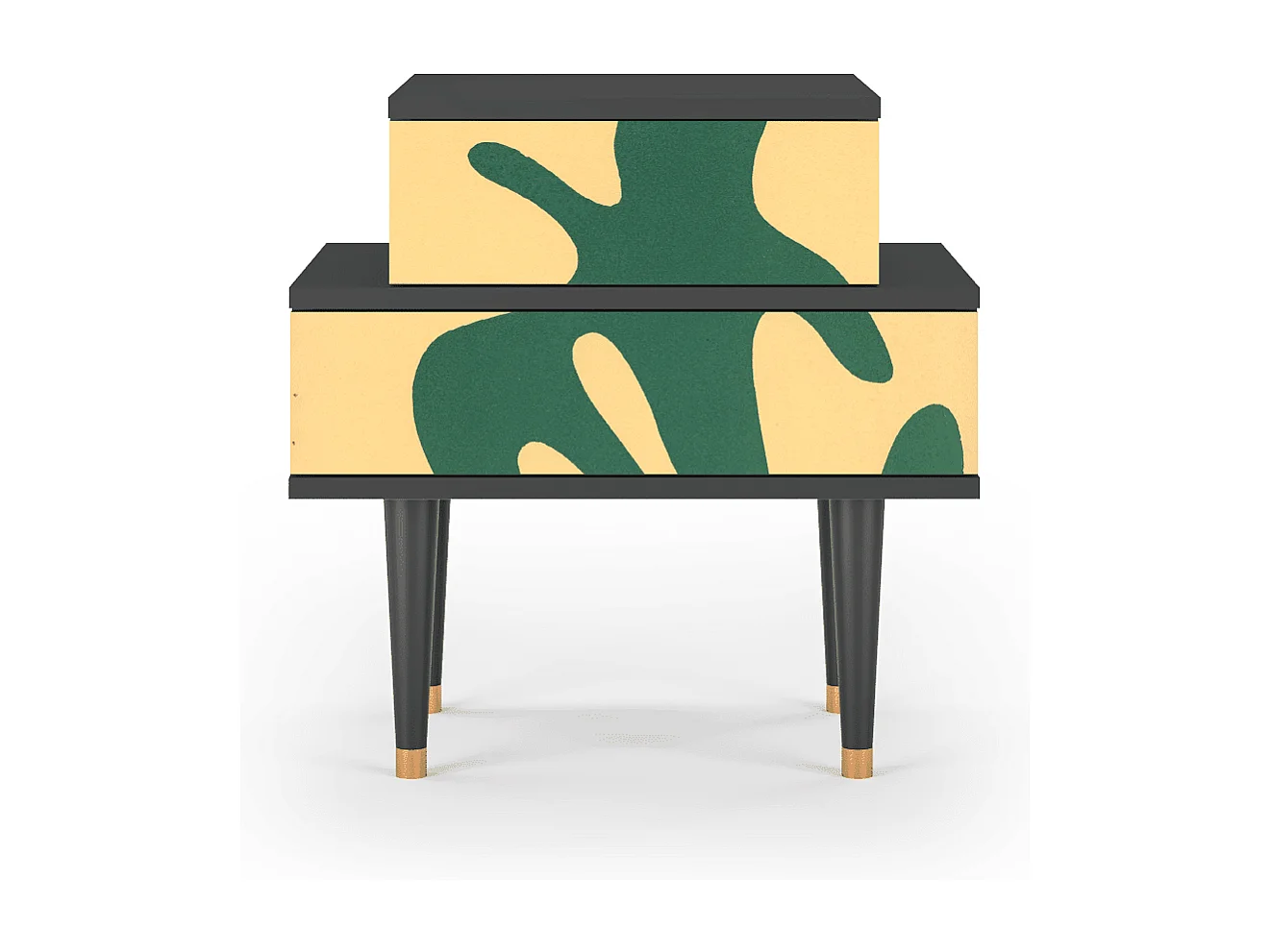 Stolik nocny - 58х58х41 cm - NS1 - Constellations by Arp, Antracyt