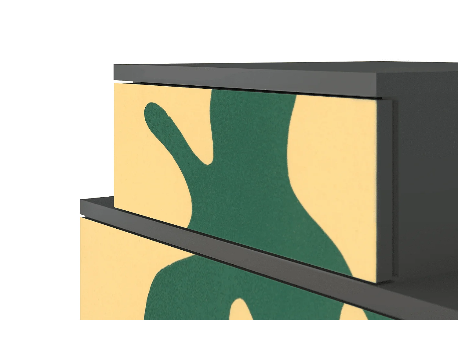 Stolik nocny - 58х58х41 cm - NS1 - Constellations by Arp, Antracyt