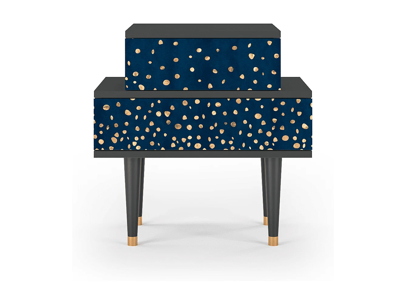 Table de nuit - 58х58х41 cm - NS1 - Night Skies, Anthracite