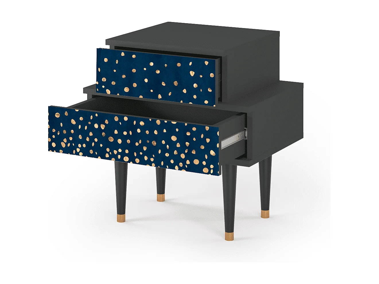 Table de nuit - 58х58х41 cm - NS1 - Night Skies, Anthracite