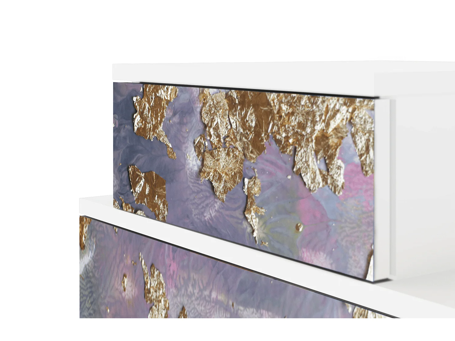 Comodino - 58х58х41 cm - NS1 - Planet Earth, Bianco