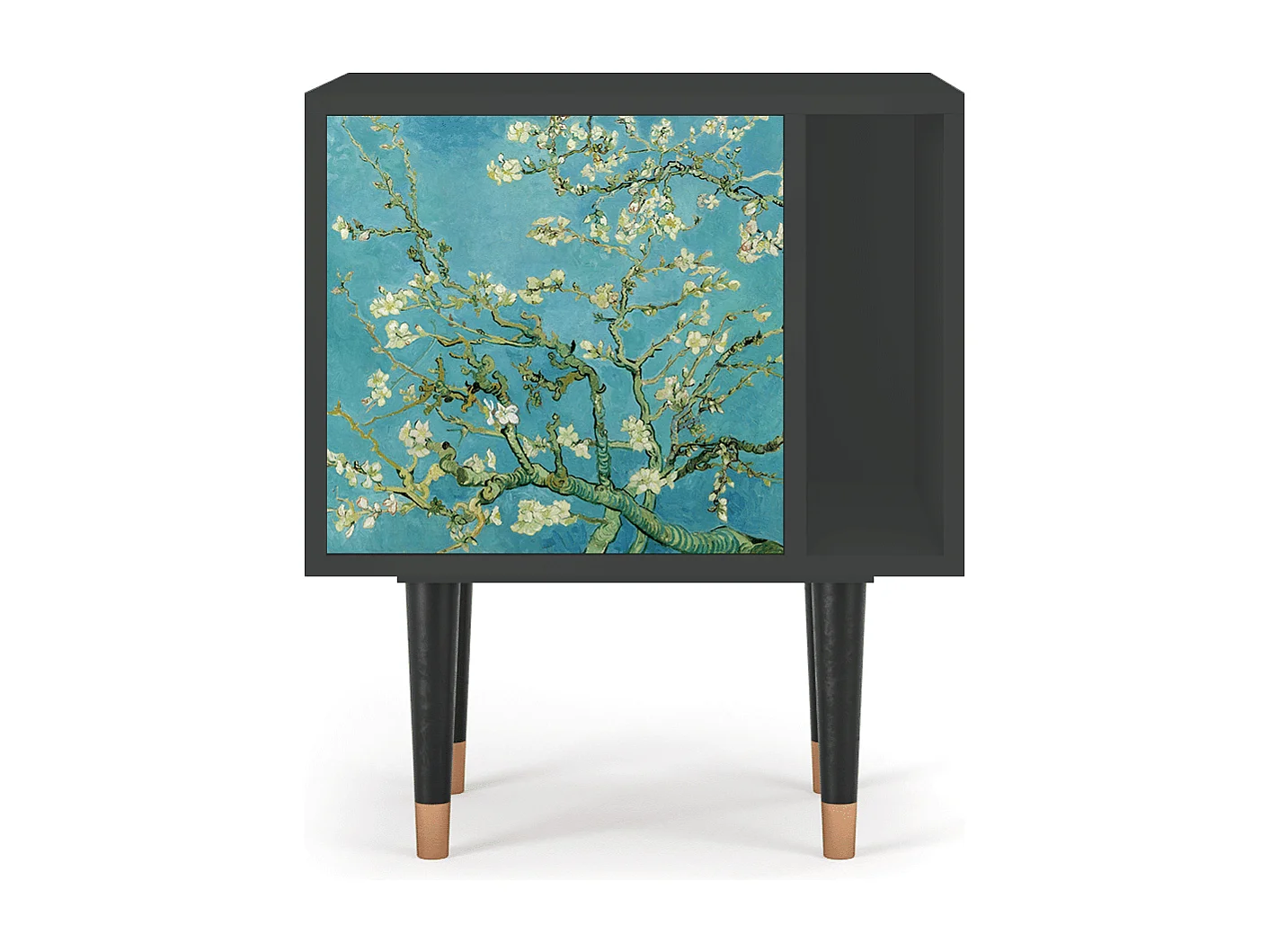 Table de nuit - 57х69х48 cm - S2 - Almond Blossom, Anthracite