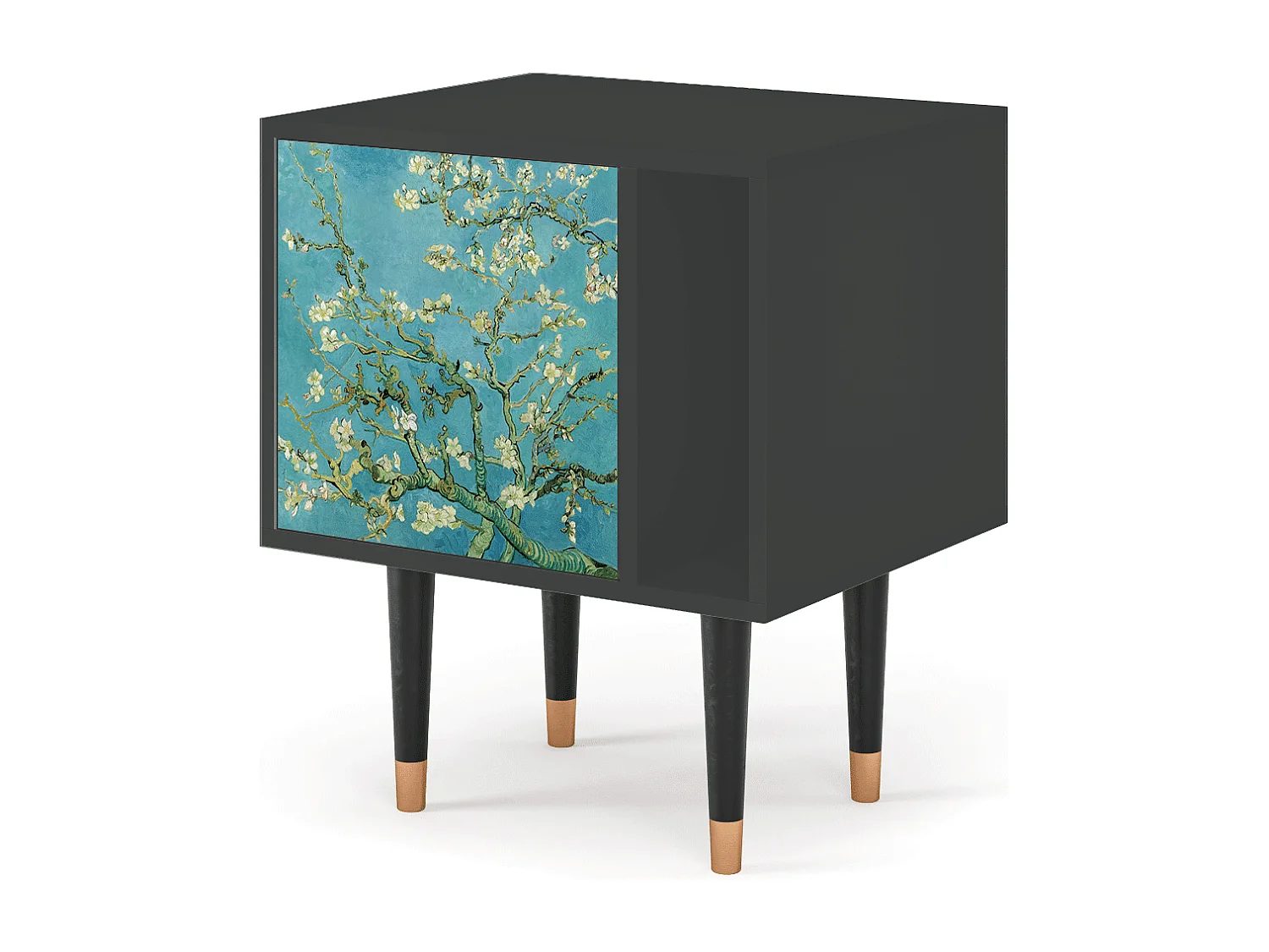 Table de nuit - 57х69х48 cm - S2 - Almond Blossom, Anthracite