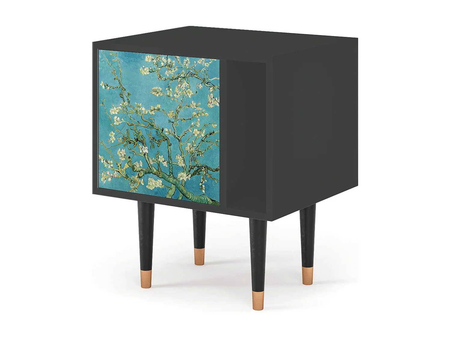 Table de nuit - 57х69х48 cm - S2 - Almond Blossom, Anthracite
