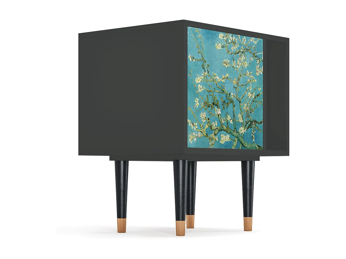Table de nuit - 57х69х48 cm - S2 - Almond Blossom, Anthracite
