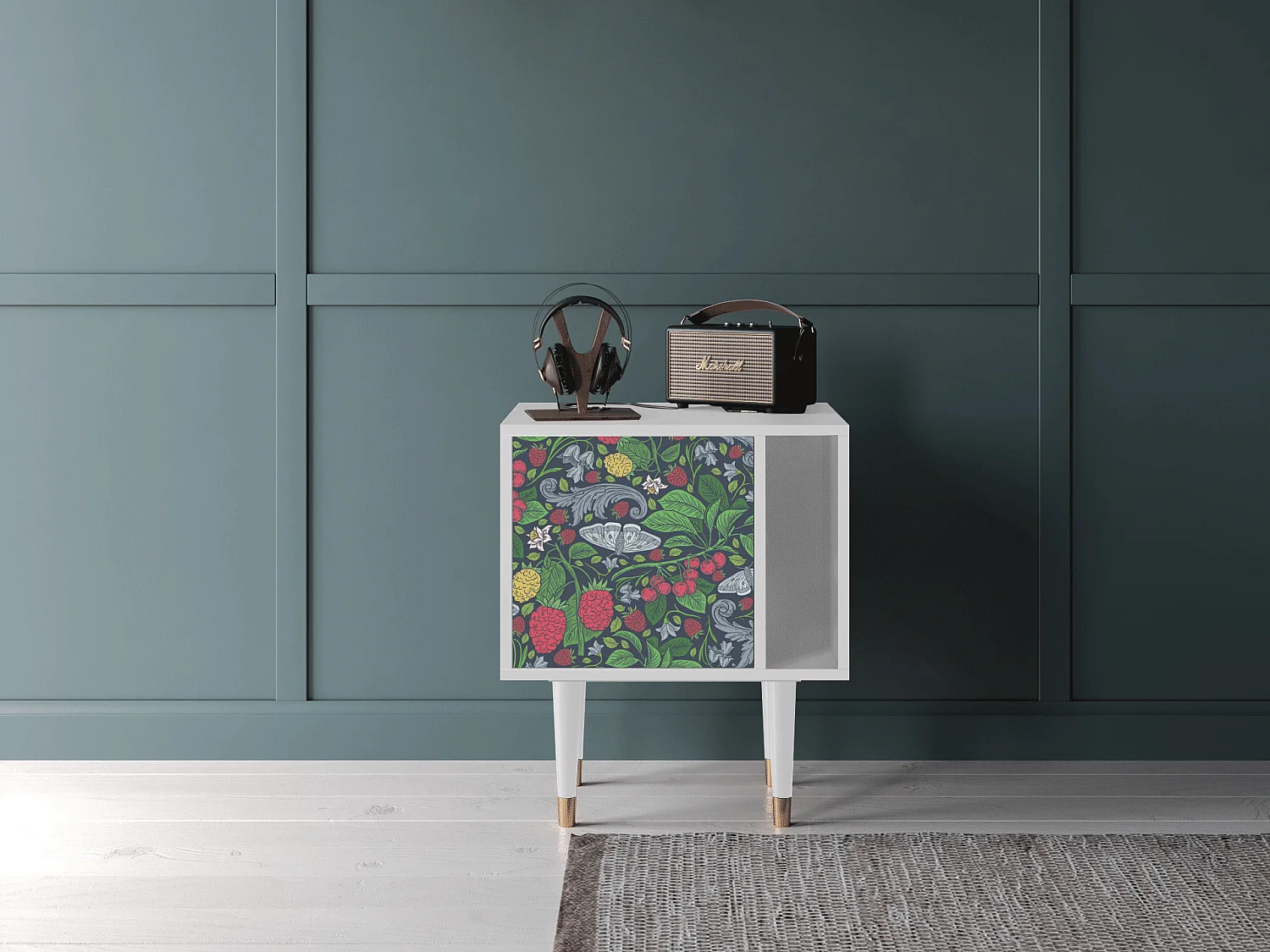 Table de nuit - 57х69х48 cm - S2 - Alice in Wonderland, Blanc