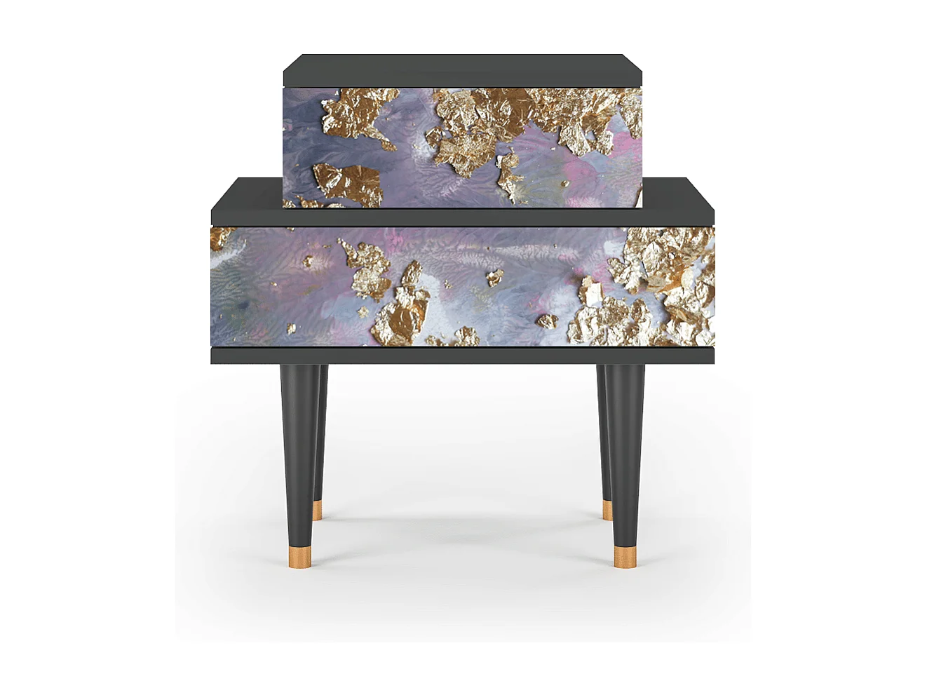 Comodino - 58х58х41 cm - NS1 - Planet Earth, Antracite