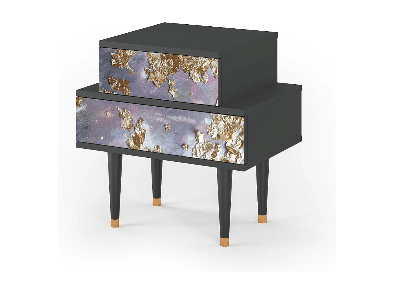 Comodino - 58х58х41 cm - NS1 - Planet Earth, Antracite