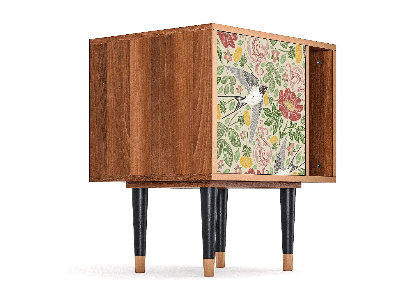 Table de nuit - 57х69х48 cm - S2 - Spring Swallow, Noyer