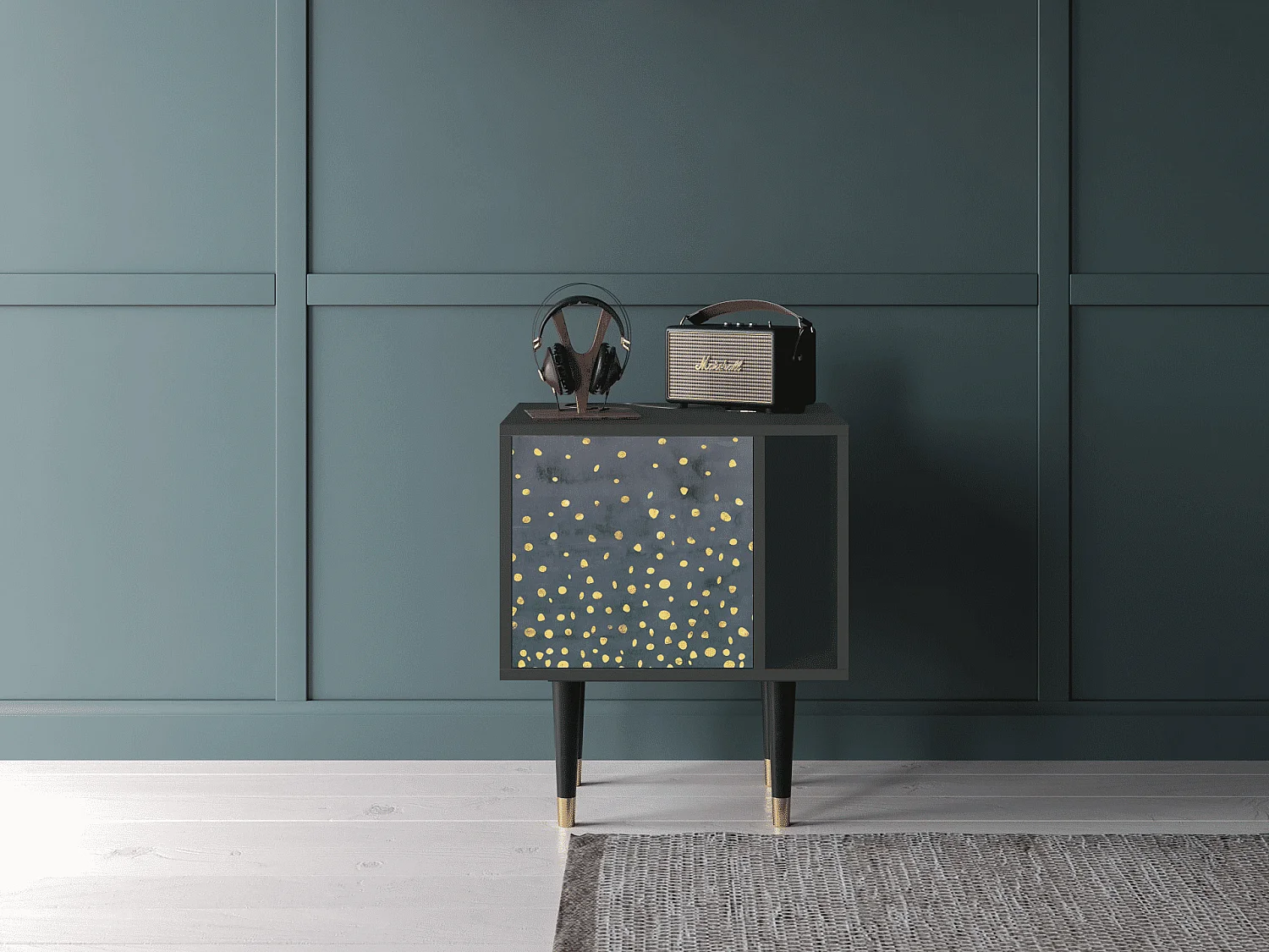 Table de nuit - 57х69х48 cm - S2 - Foggy Lights, Anthracite