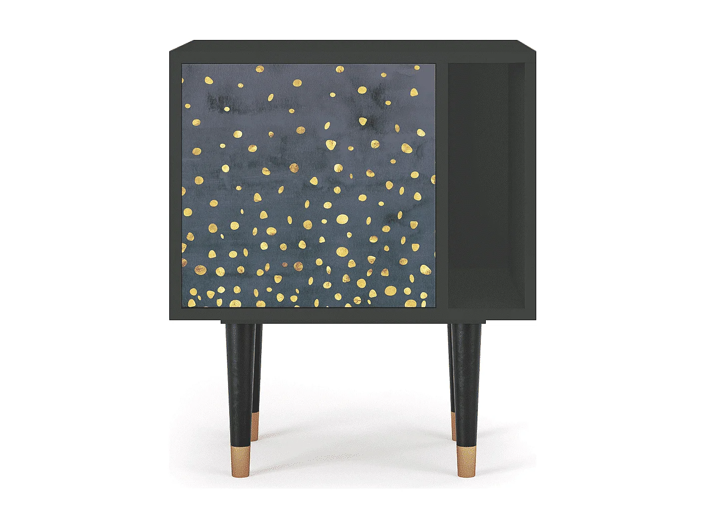 Table de nuit - 57х69х48 cm - S2 - Foggy Lights, Anthracite