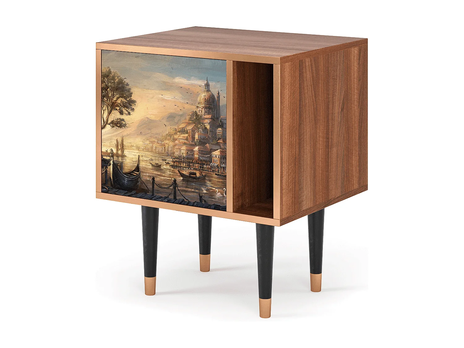 Table de nuit - 57х69х48 cm - S2 - Venice, Noyer