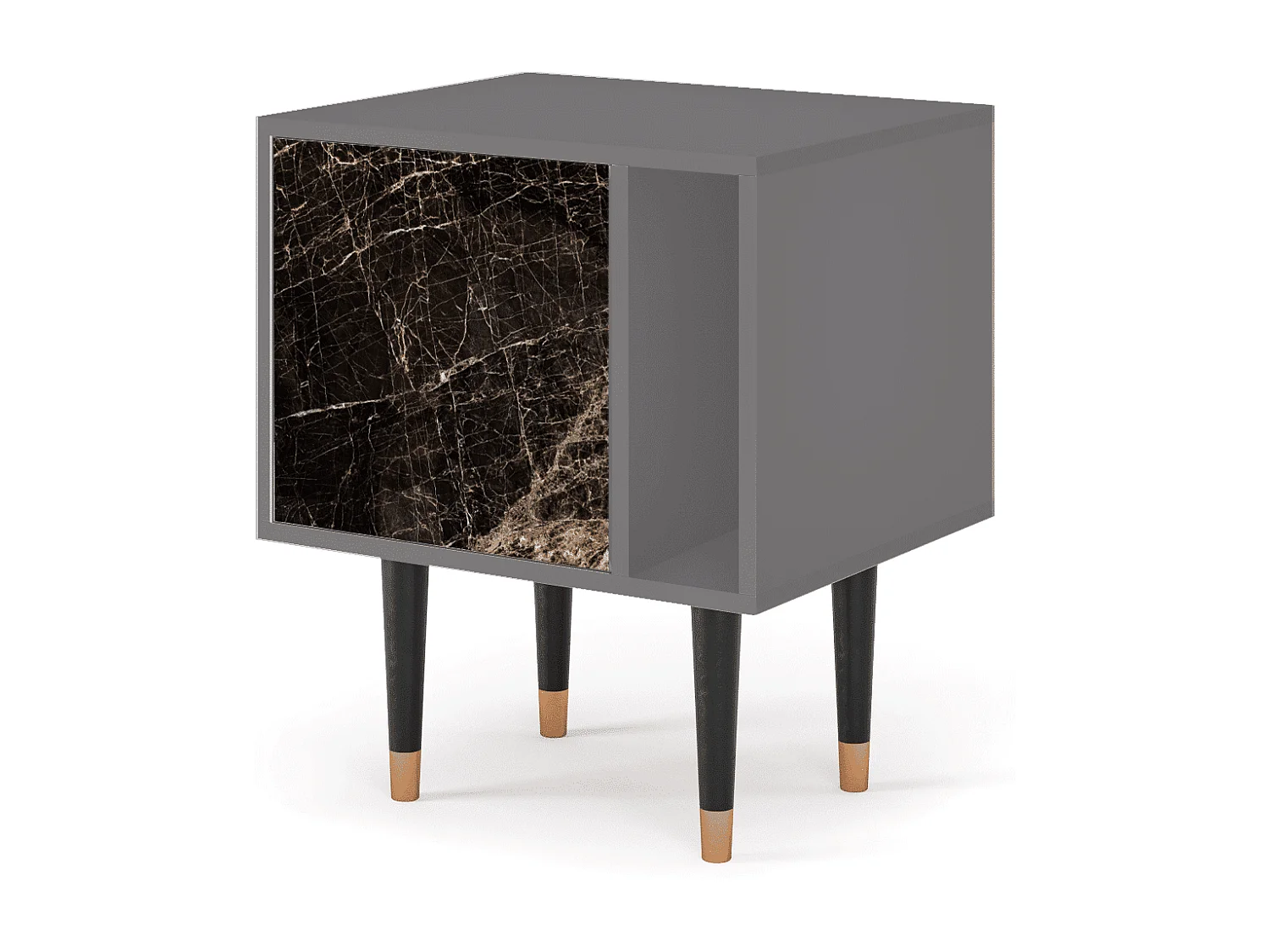 Table de nuit - 57х69х48 cm - S2 - Night Abyss, Gris