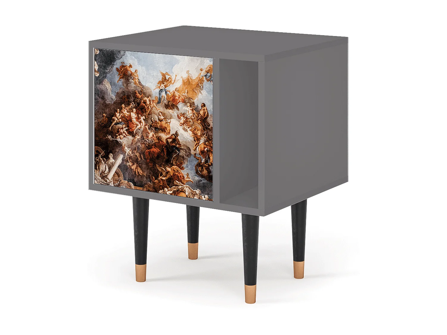 Nachtkastje - 57х69х48 cm - S2 - Versailles, Grijs