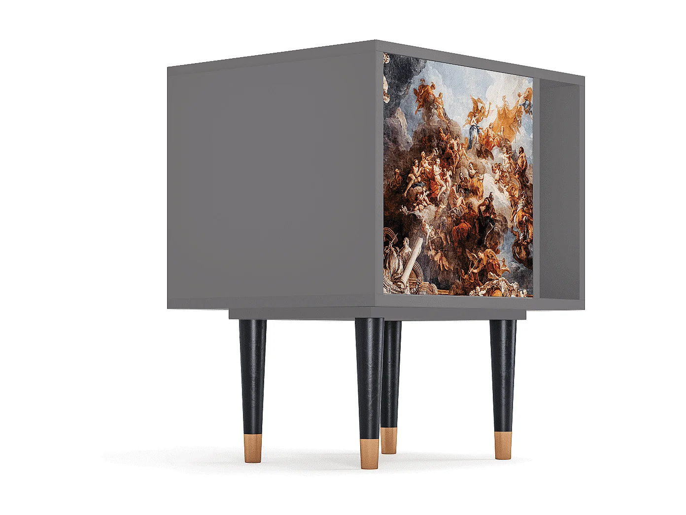 Nachtkastje - 57х69х48 cm - S2 - Versailles, Grijs