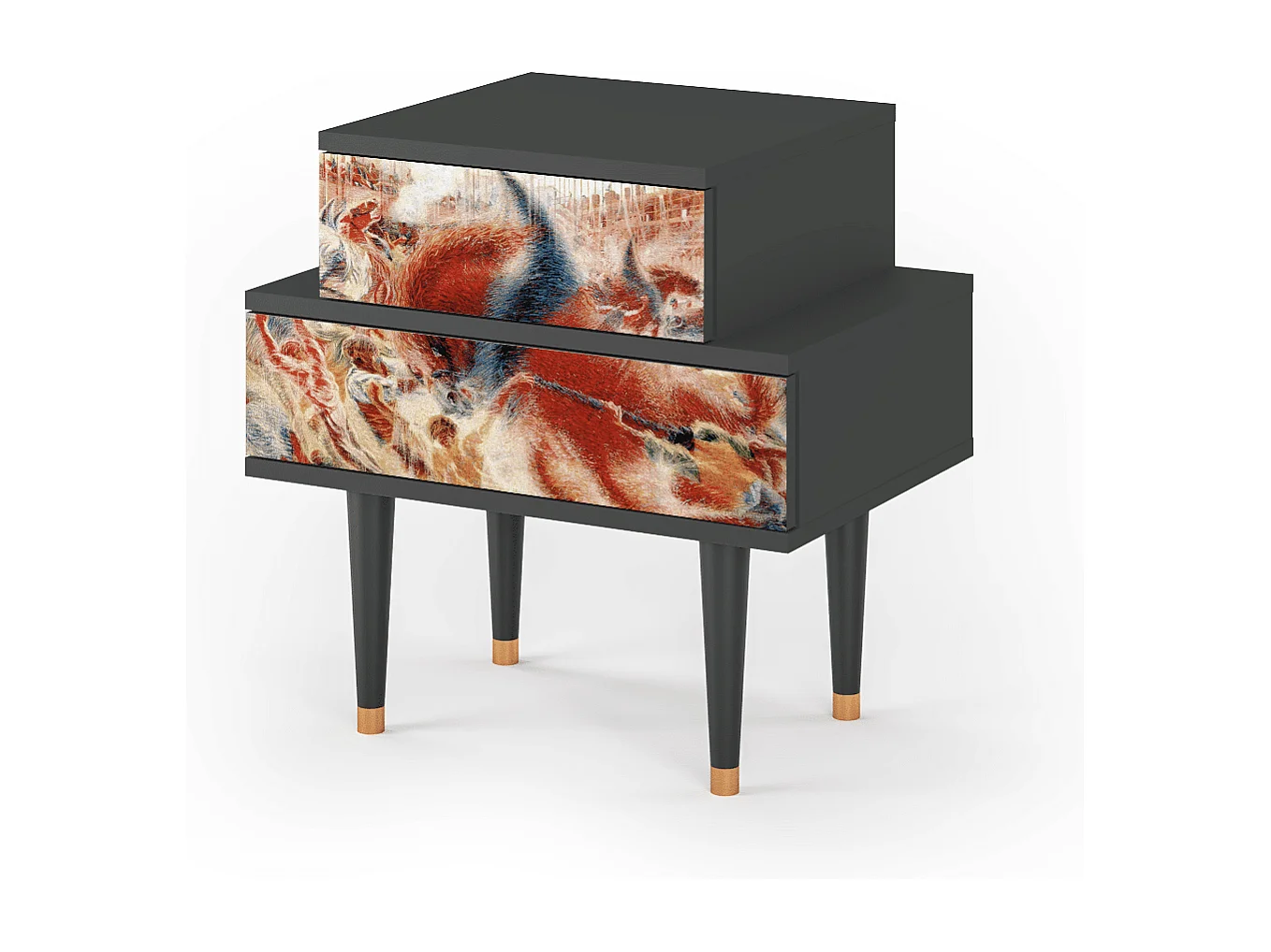 Nachttisch - 58х58х41 cm - NS1 - The City Rises, Anthrazit