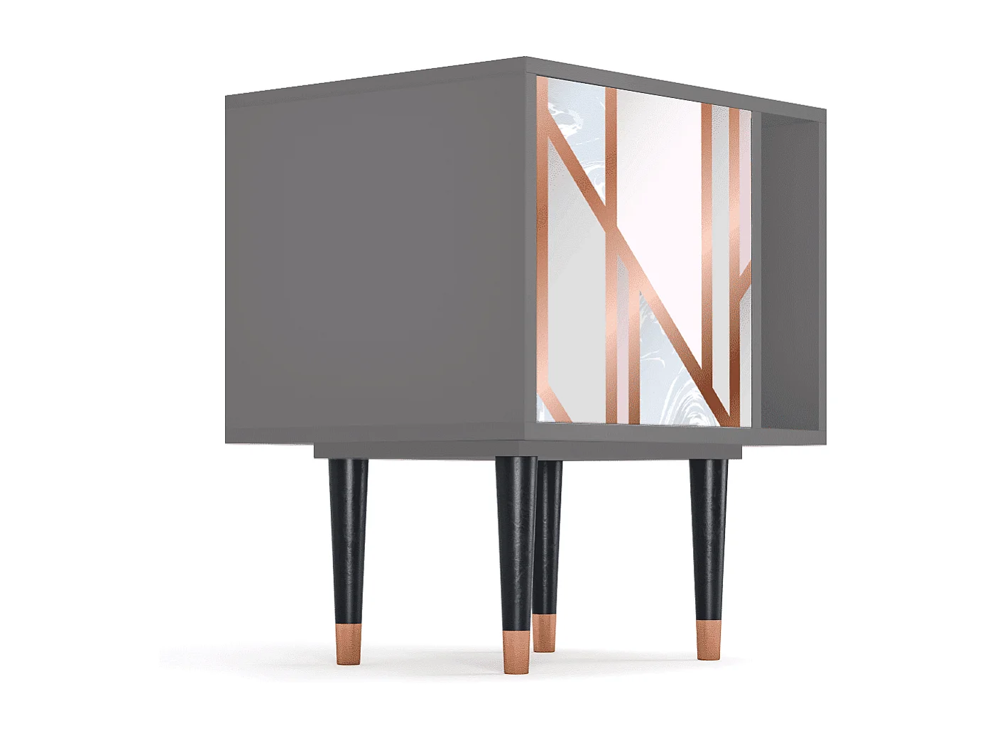 Nachttisch - 57х69х48 cm - S2 - Champagne Story, Grau