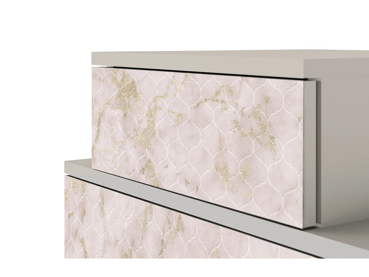 Table de nuit - 58х58х41 cm - NS1 - Dirty Roses, Sable