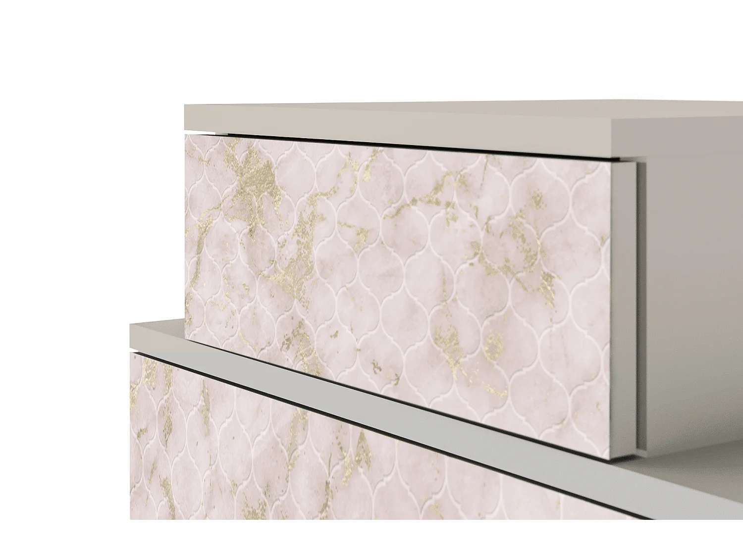 Table de nuit - 58х58х41 cm - NS1 - Dirty Roses, Sable