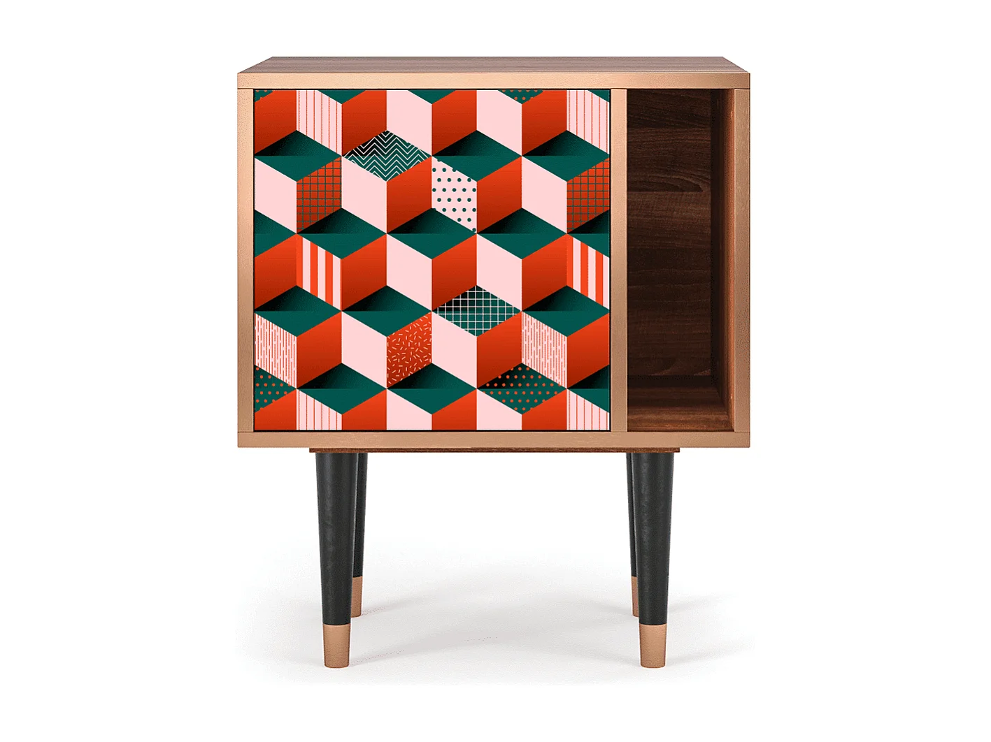 Table de nuit - 57х69х48 cm - S2 - Pepsi-Cola, Noyer