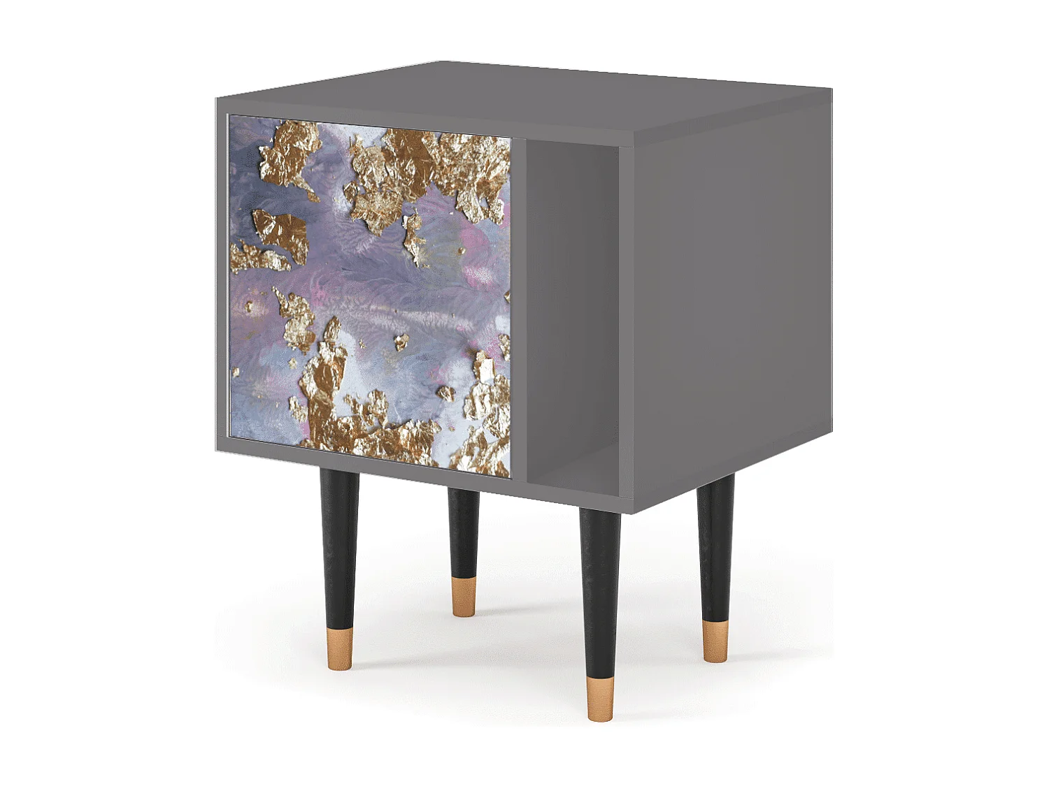 Nachtkastje - 57х69х48 cm - S2 - Planet Earth, Grijs