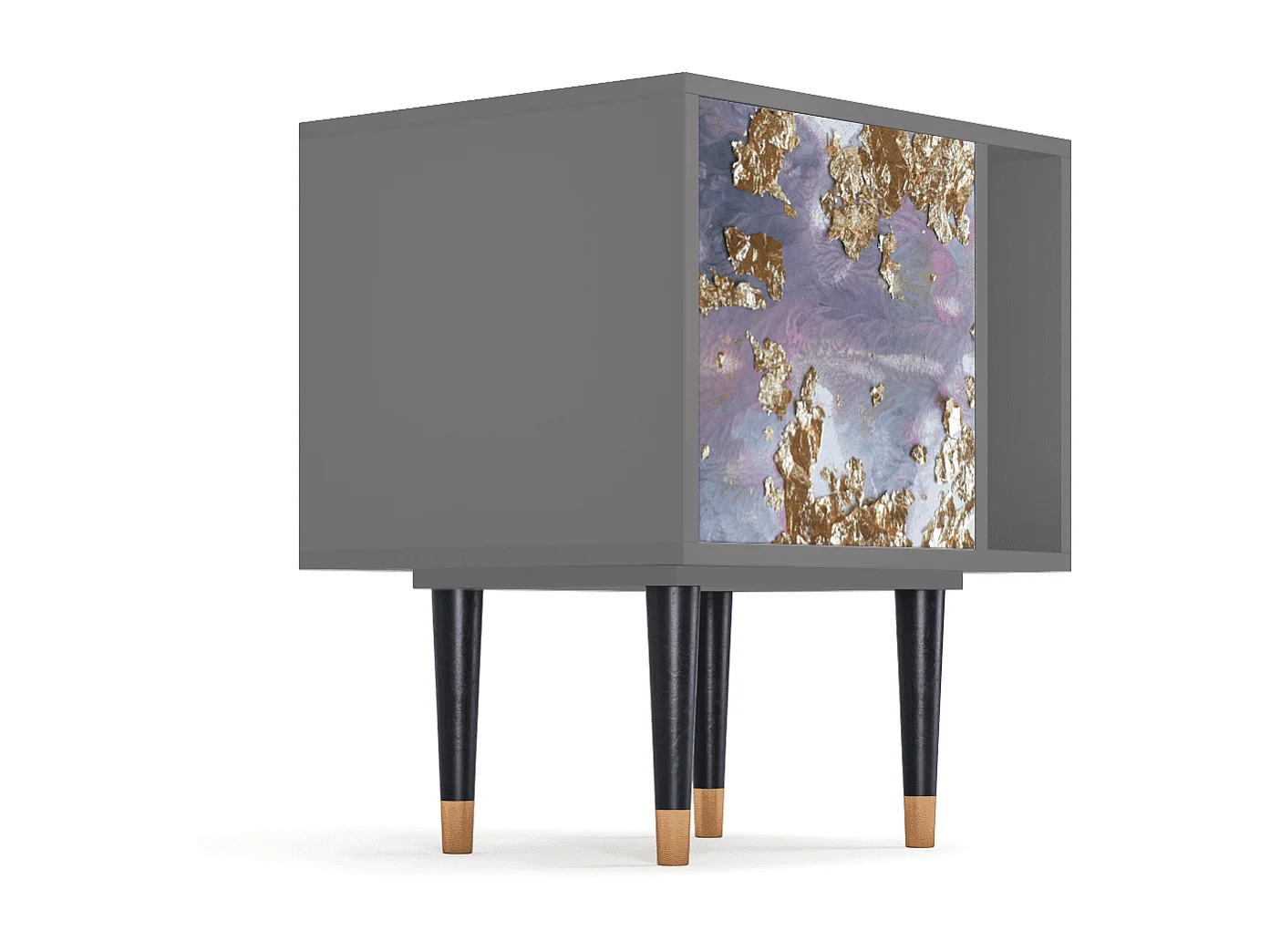 Nachtkastje - 57х69х48 cm - S2 - Planet Earth, Grijs