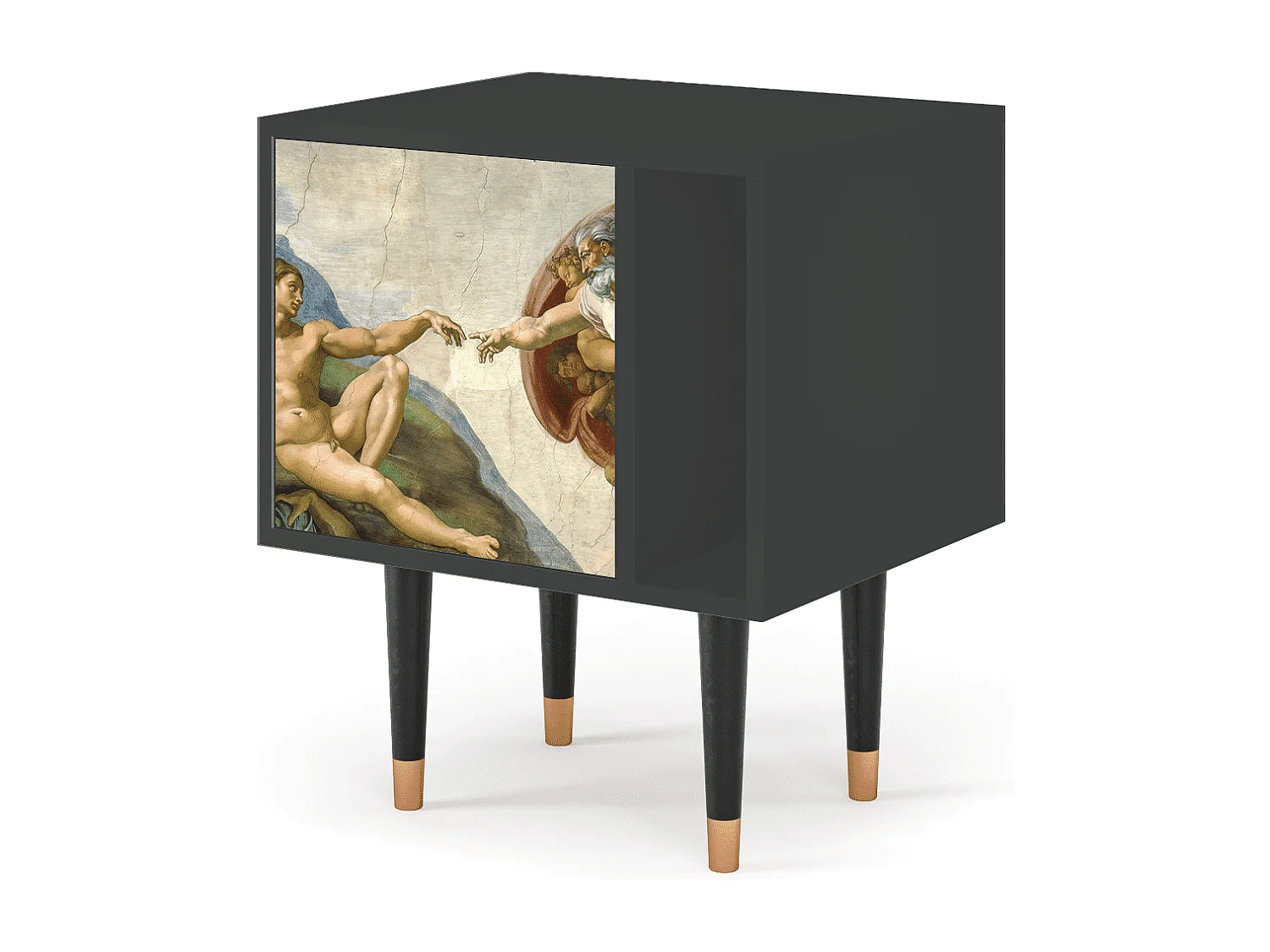 Table de nuit - 57х69х48 cm - S2 - The Creation of Adam, Anthracite