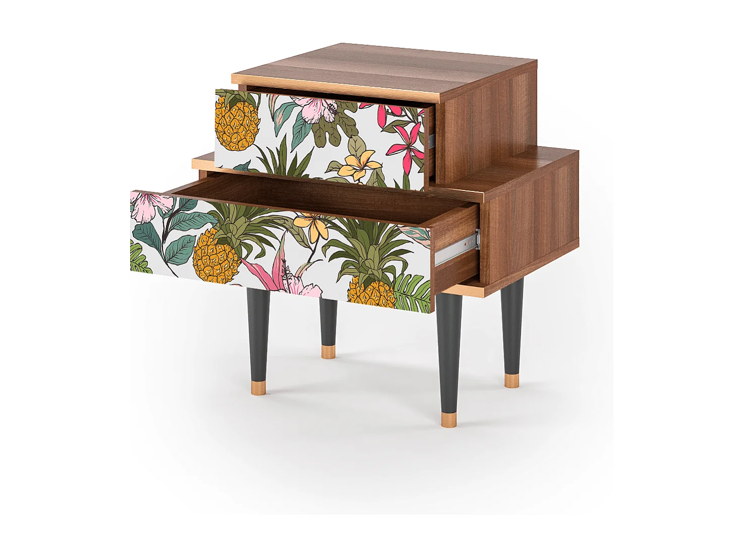 Table de nuit - 58х58х41 cm - NS1 - Estival Fruit, Noyer