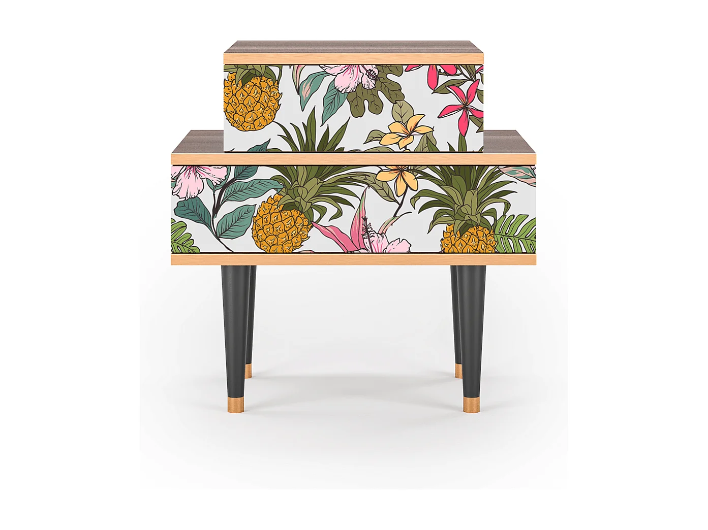 Criado-mudo - 58х58х41 cm - NS1 - Estival Fruit, Nogueira