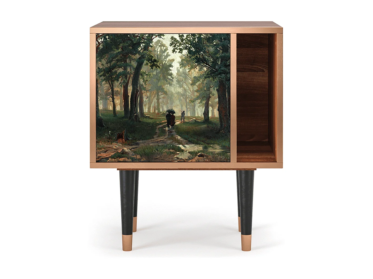 Table de nuit - 57х69х48 cm - S2 -  Rain in the Oak Forest, Noyer