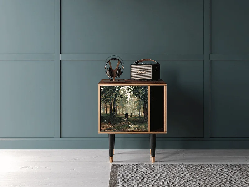 Table de nuit - 57х69х48 cm - S2 -  Rain in the Oak Forest, Noyer