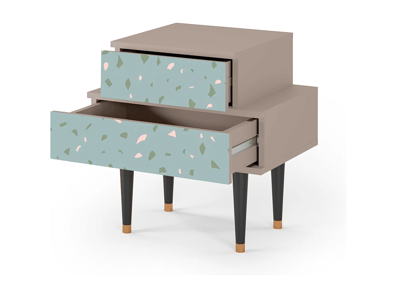 Table de nuit - 58х58х41 cm - NS1 - Blue Drops, Latte