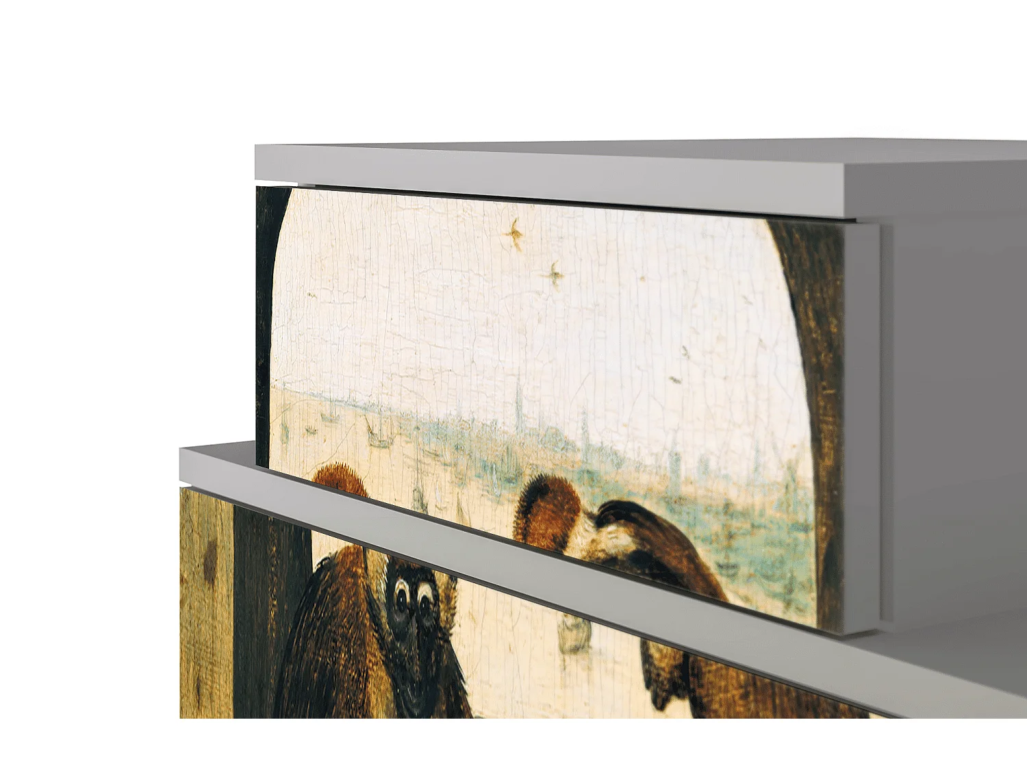 Stolik nocny - 58х58х41 cm - NS1 - Two Monkeys, Szary