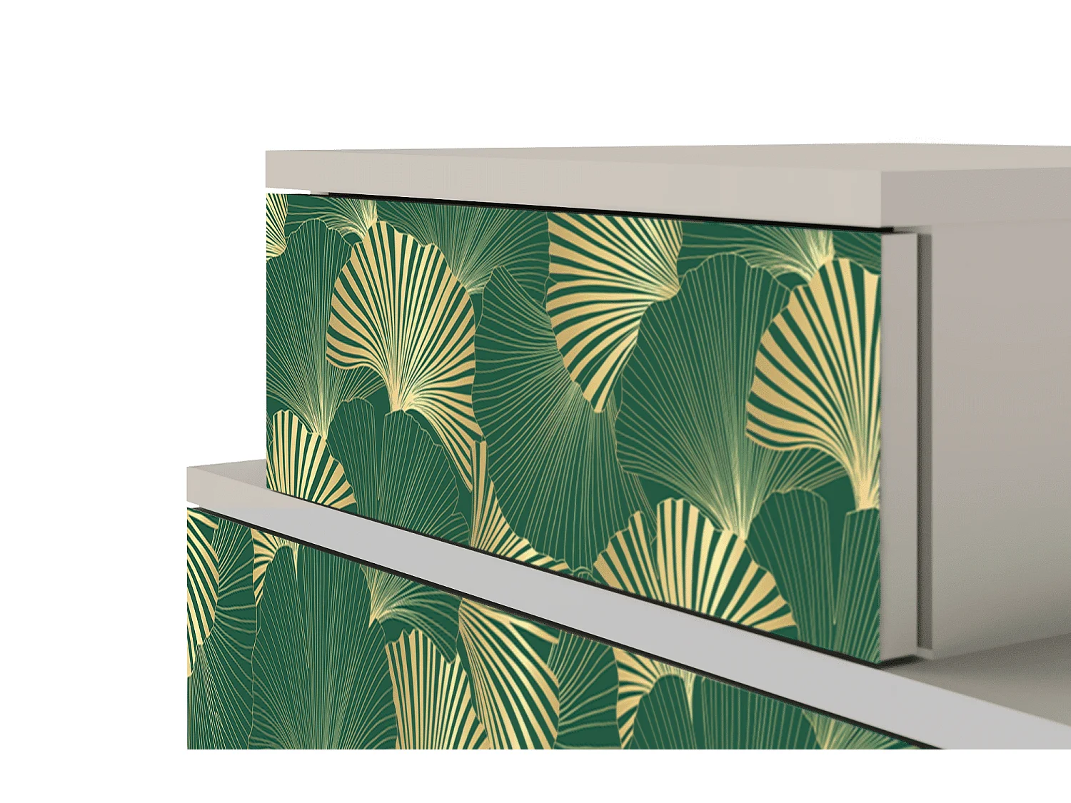 Table de nuit - 58х58х41 cm - NS1 - Gold Ginkgo, Sable