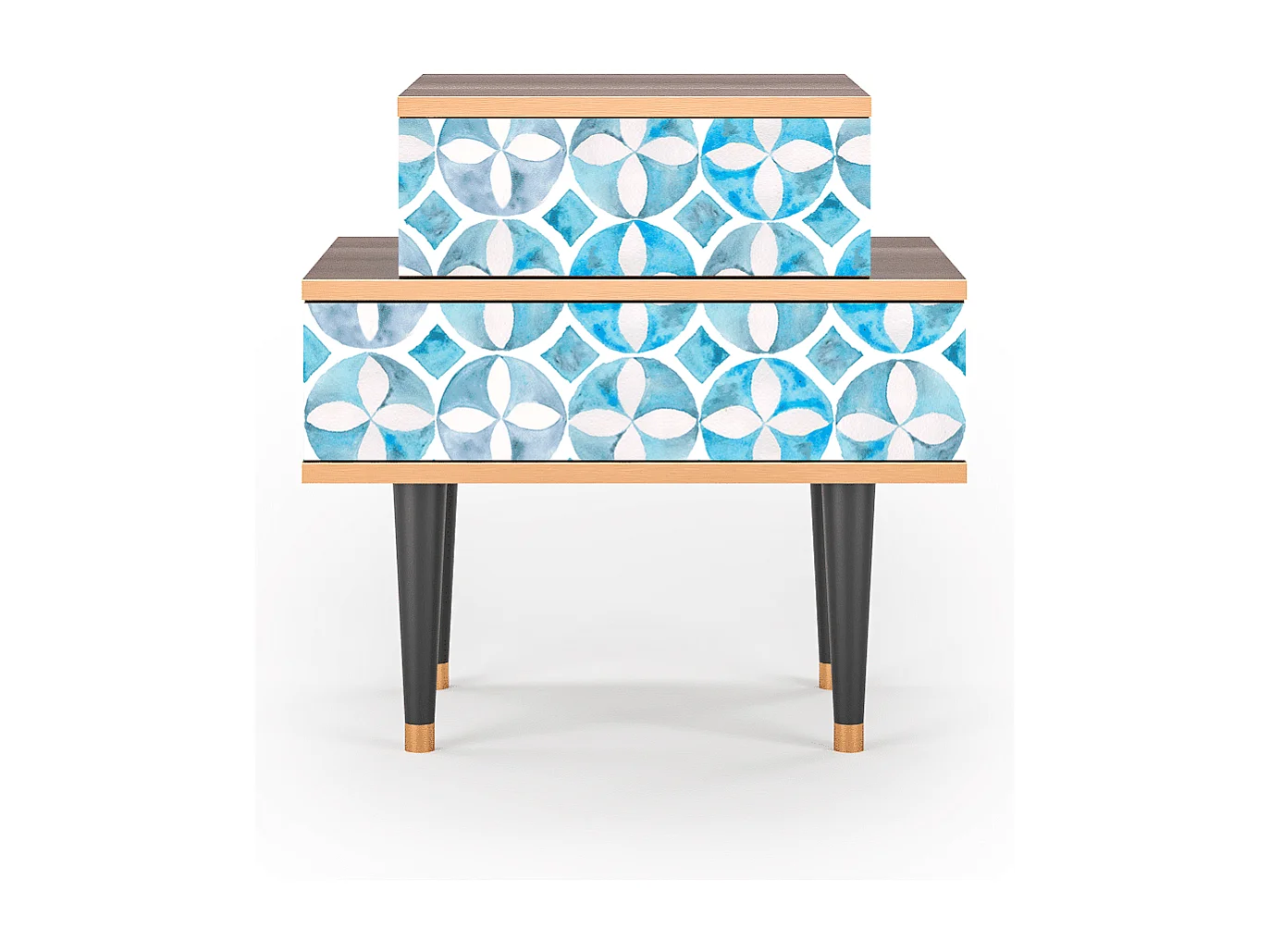 Nachtkastje - 58х58х41 cm - NS1 - Porto Mood, Walnoot