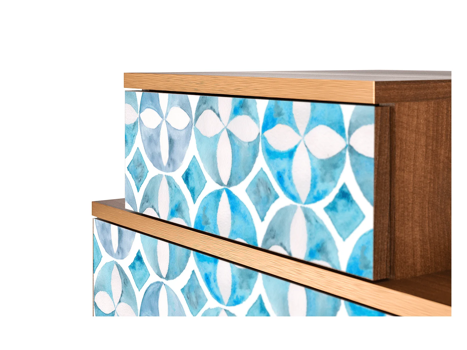 Table de nuit - 58х58х41 cm - NS1 - Porto Mood, Noyer