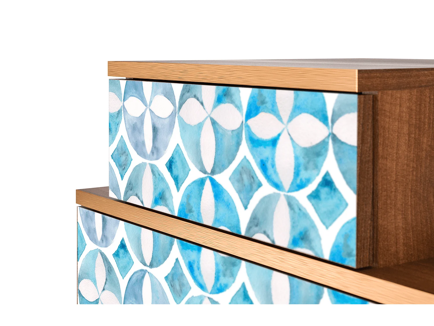 Table de nuit - 58х58х41 cm - NS1 - Porto Mood, Noyer