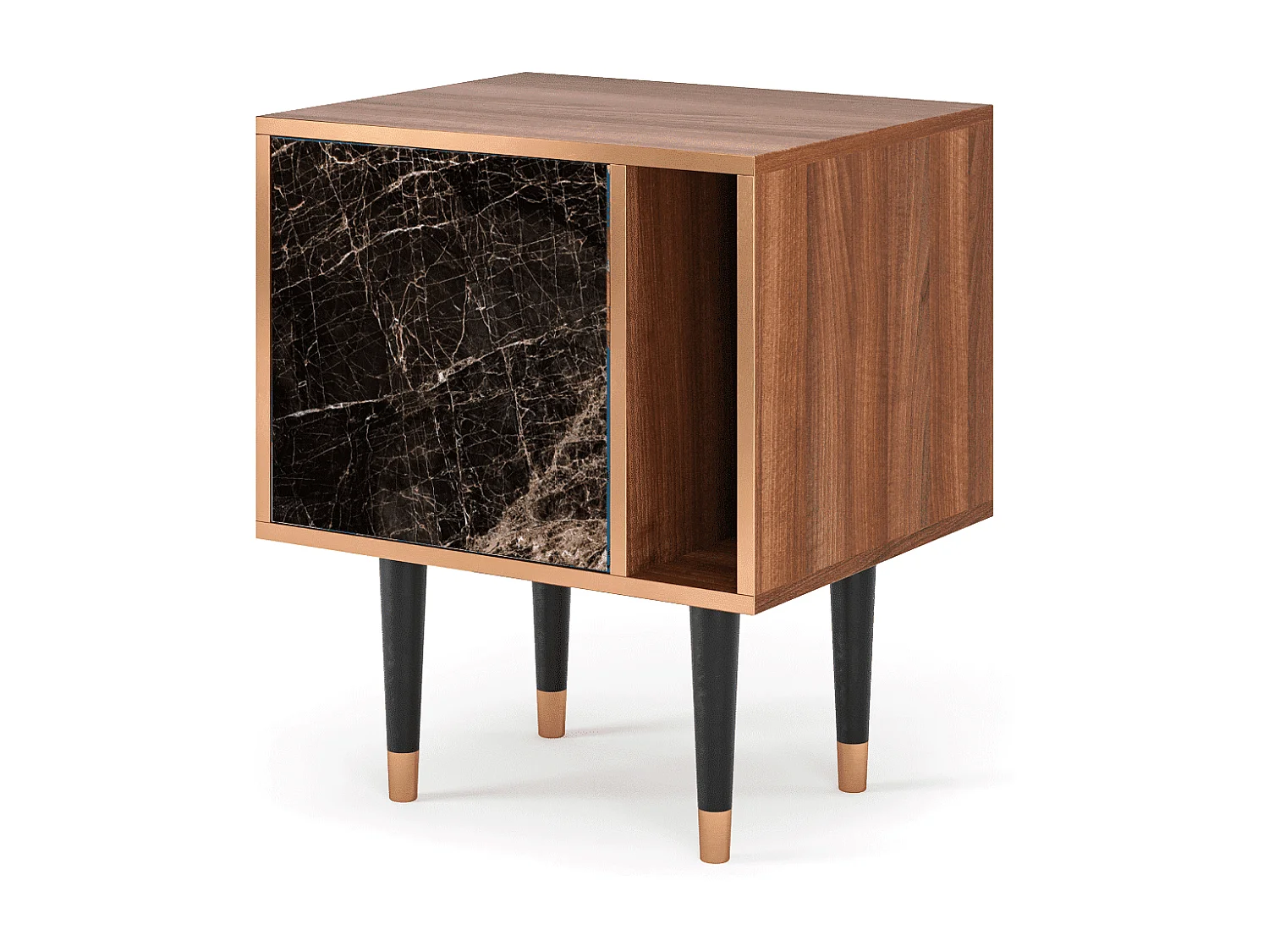 Table de nuit - 57х69х48 cm - S2 - Night Abyss, Noyer