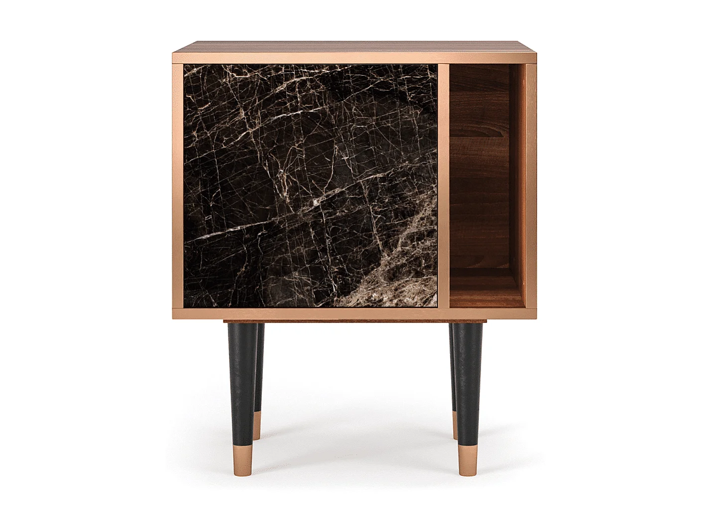 Stolik nocny - 57х69х48 cm - S2 - Night Abyss, Orzech