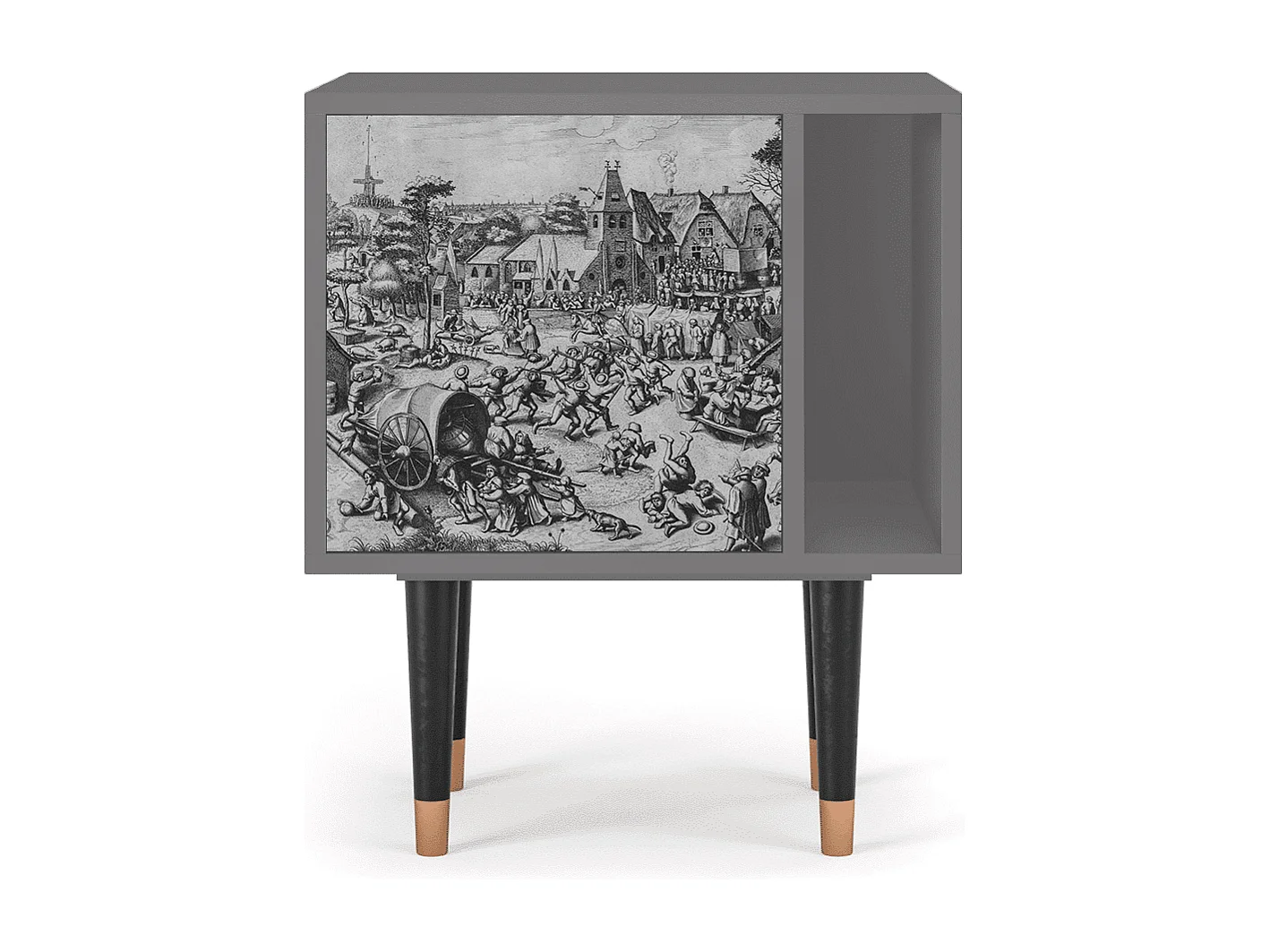 Mesita de noche - 57х69х48 cm - S2 - The Festival of Saint, Gris